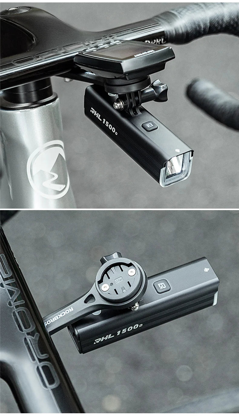 Bike Computer & Front Lamp Mount Bracket for Garmin Bryton