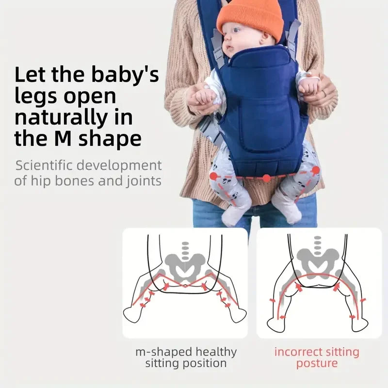 Multifunctional Baby Carrier Sling with 4 Carrying Methods