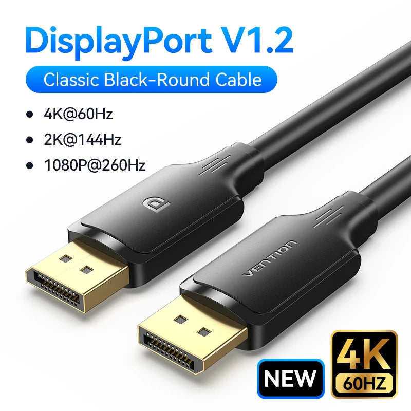 DisplayPort Cable - DP 1.2 and 1.4 Options