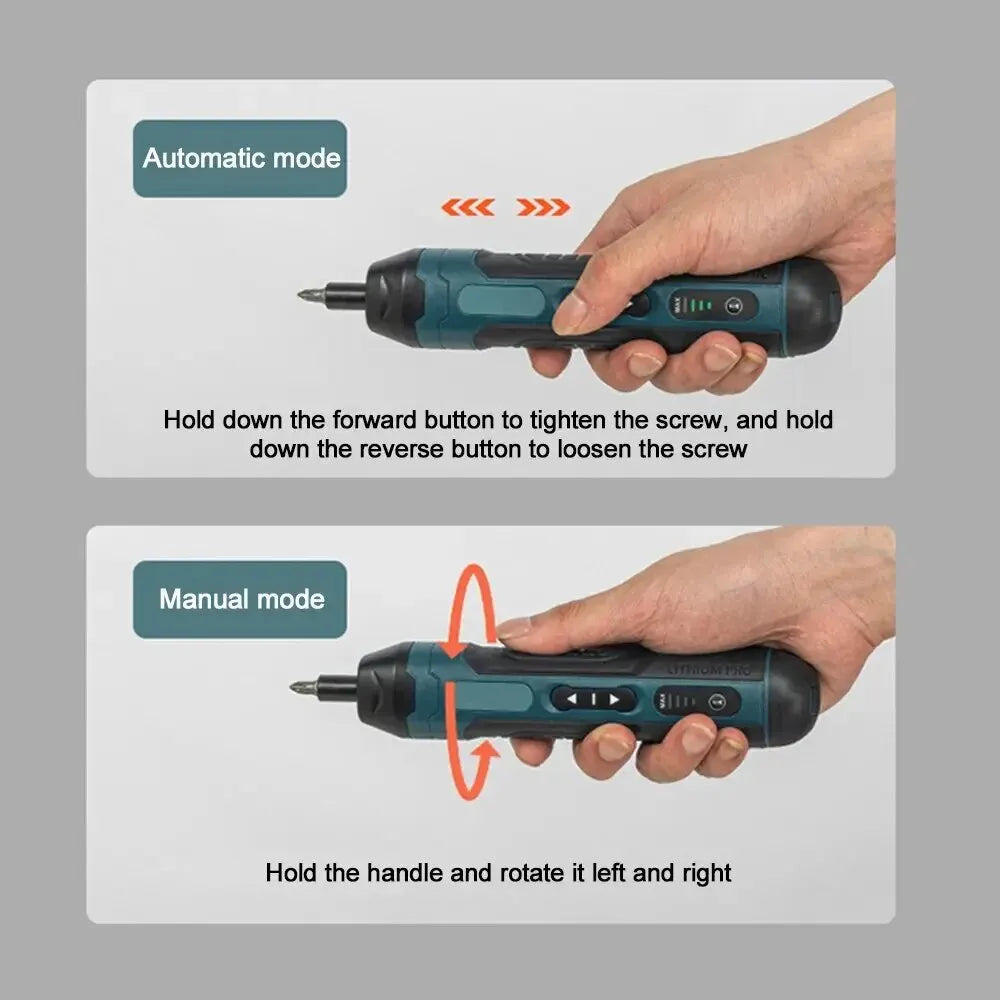 Rechargeable Cordless Screwdriver - Kit Options
