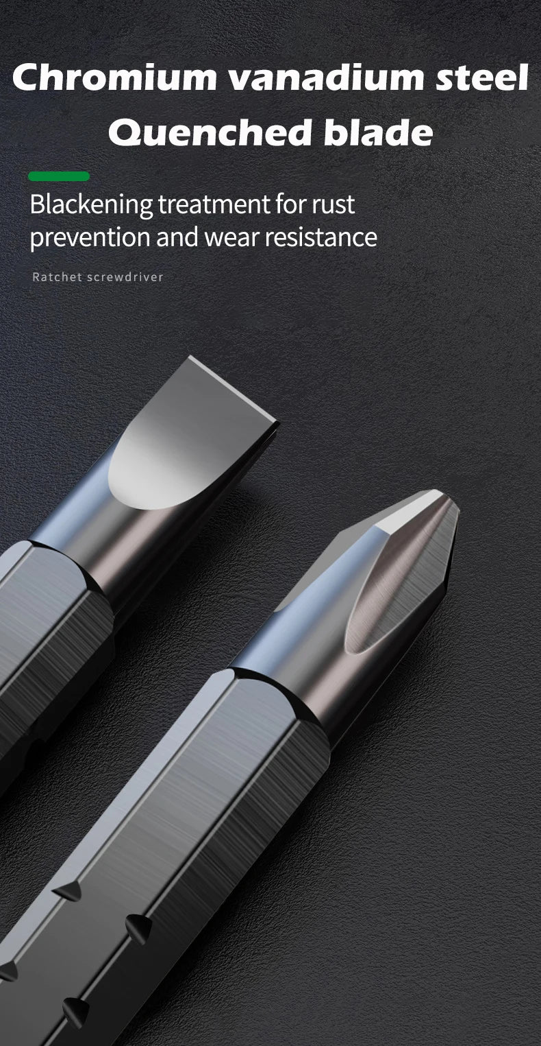 Telescopic T-Handle Ratchet Screwdriver Set