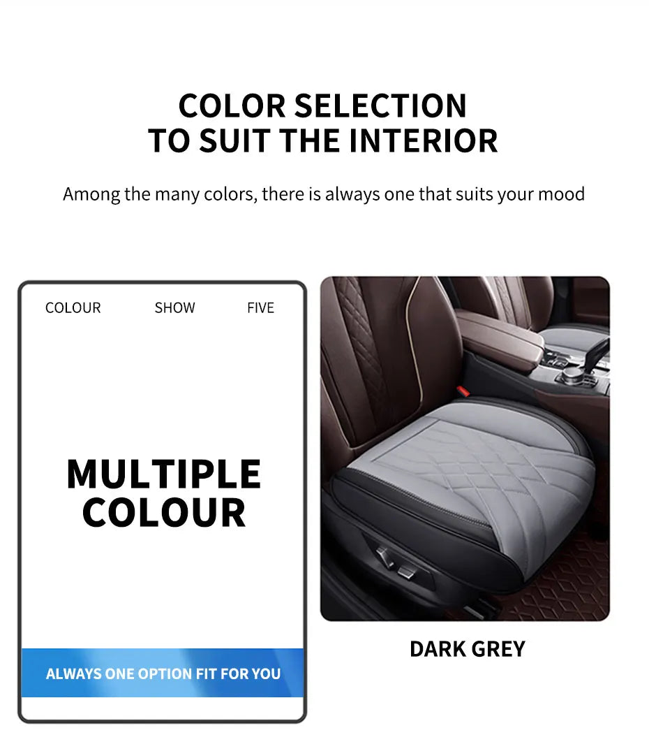 SEAMETAL Luxury Car Seat Cover Full-Wrapped Seat Cushion Wear-Resistant Anti Scratch Auto Seat Protector Universal for Sedan Suv