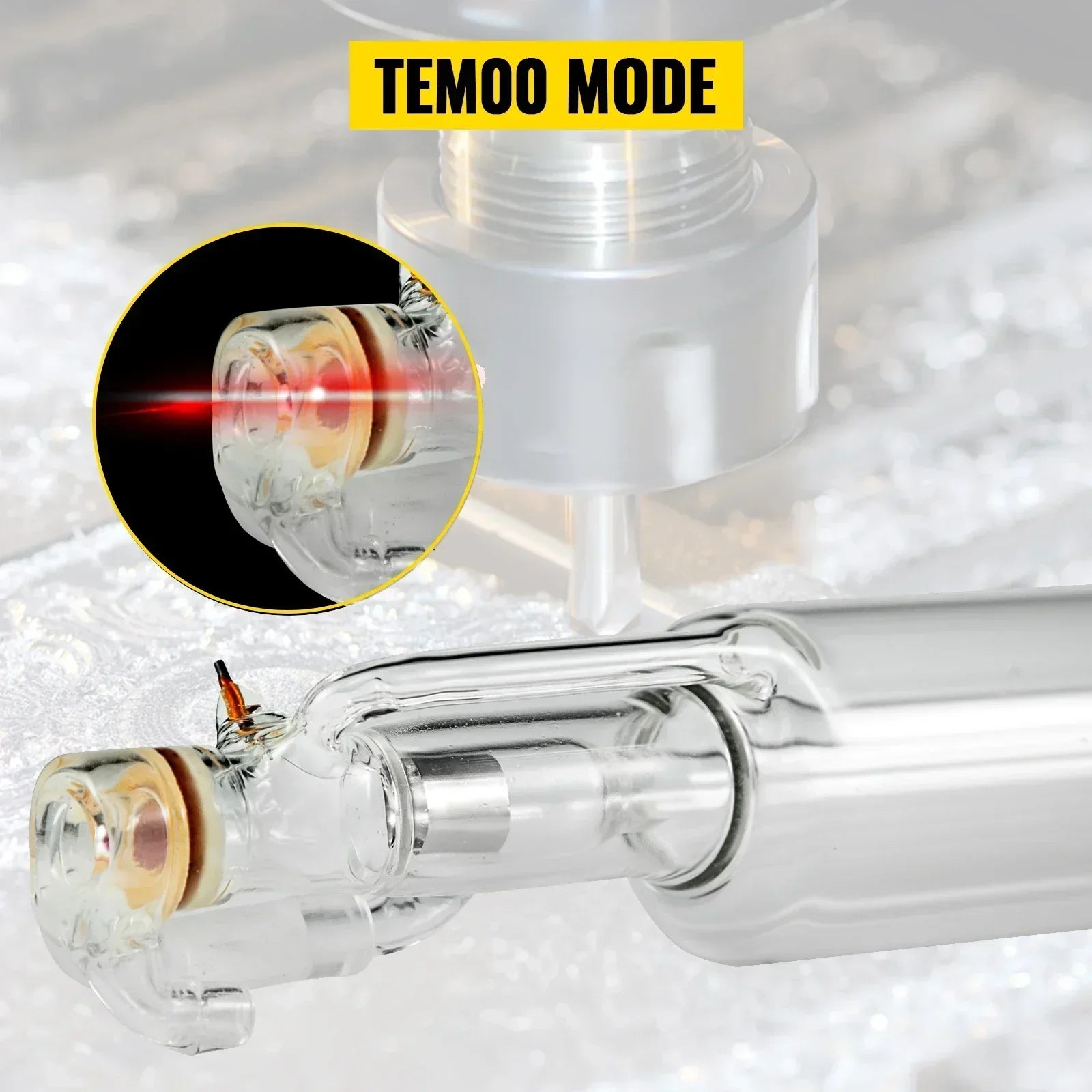 Tubo Laser CO2 40W–150W in Vetro di Ricambio per Macchine da Incisione