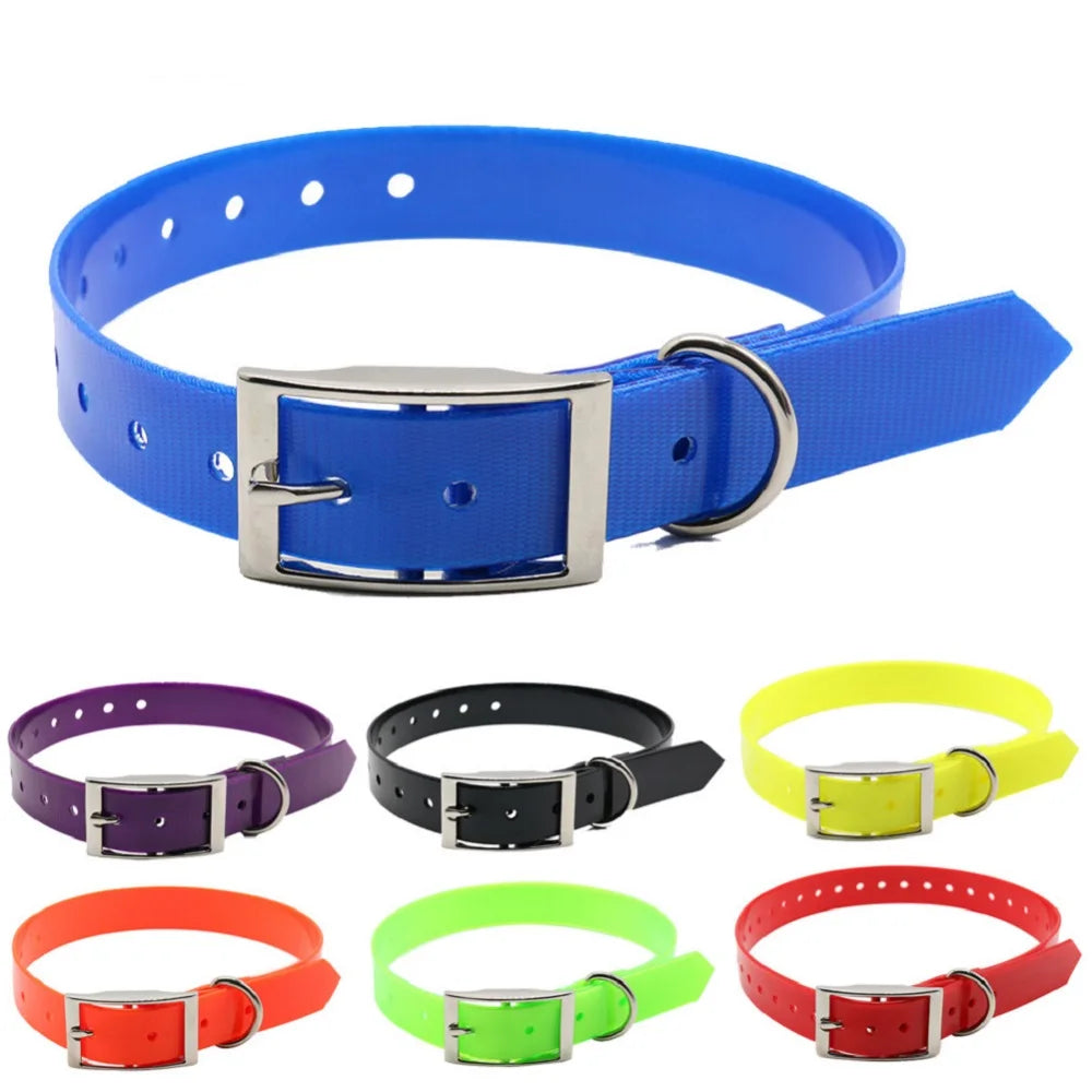 New Fashion Pet Dog Collar High Quality TPU + Nylon Waterproof Deodorant Resistant Dirt Easy Clean Collars 7 Colors Pet Supplies 