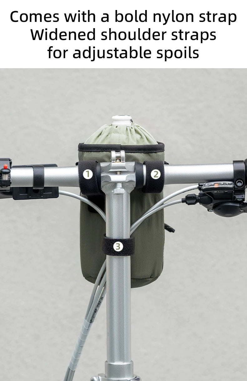 Bicycle Handlebar Bag 1L Light & Rainproof Bottle Carrier