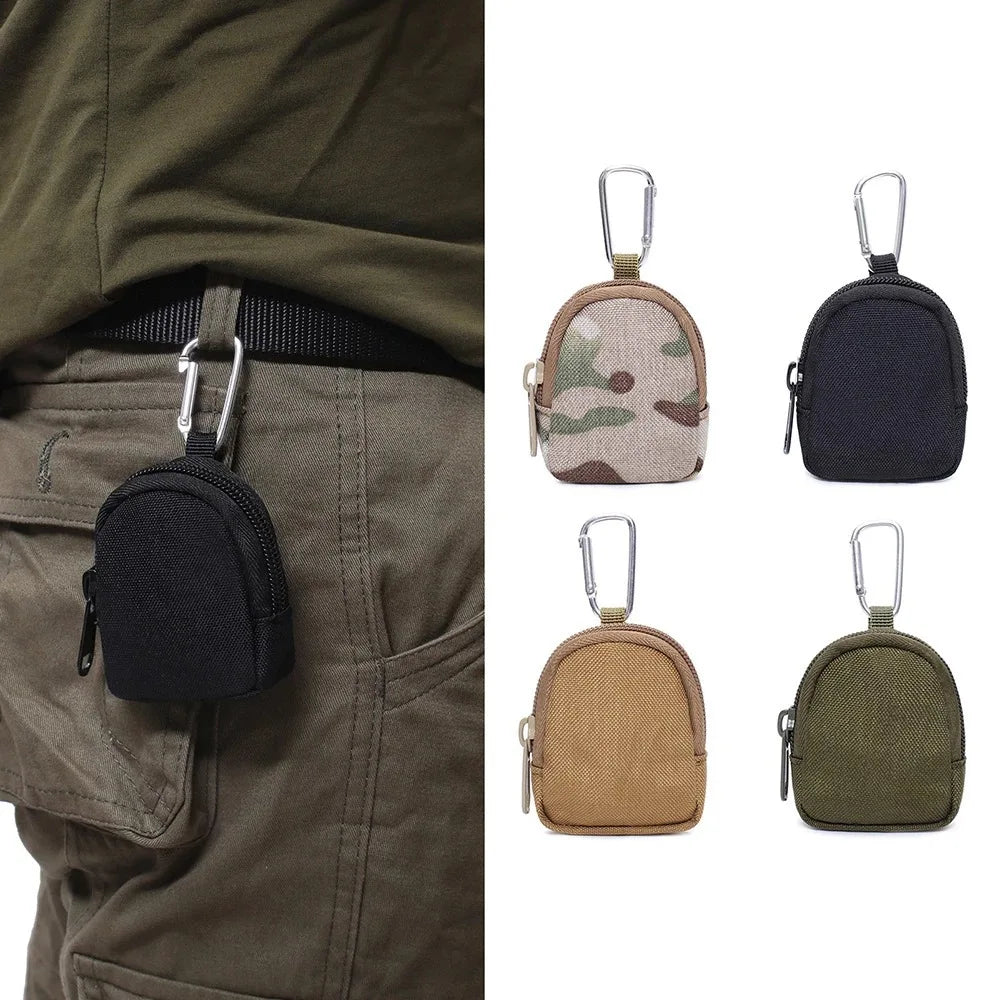 Compacte taille-tas voor sleutels en munten