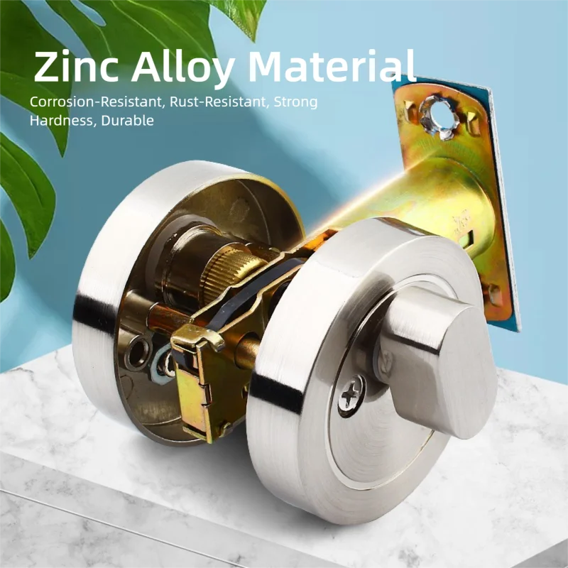 Concealed Door Lock for Wooden Doors, Stainless Steel, Three Keys