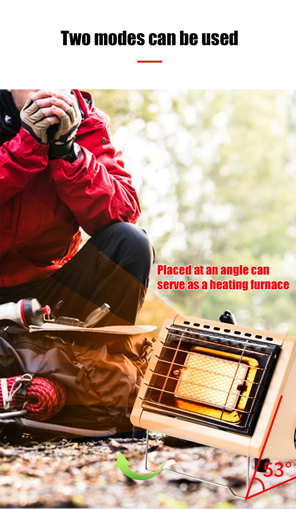 Portable Butane Tent Heater 1500W for Camping and Outdoor Use