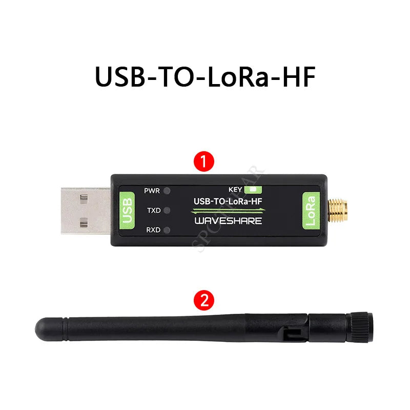 Dátový modul USB-to-LoRa SX1262 - možnosti pásma