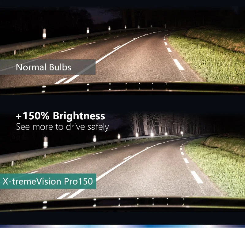 Philips X-tremeVision Pro150 H7 auto halogenska svjetla 12V 55W PX26d +150% svjetlija bijela original ECE lampe više svjetla 12972XVP