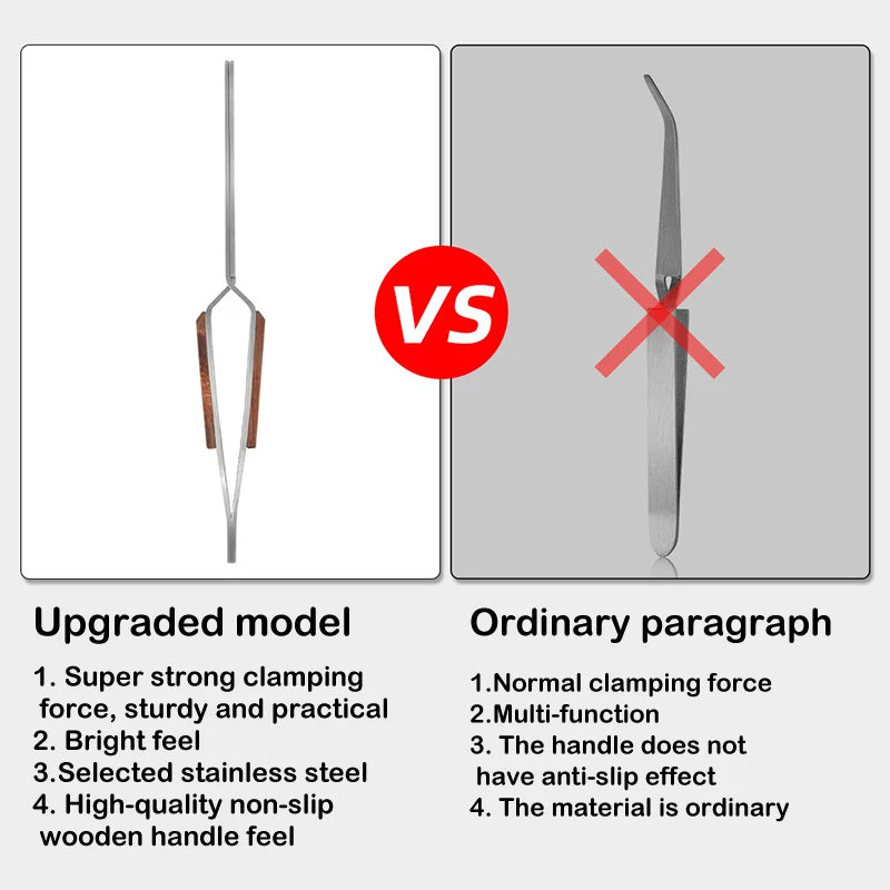 Nail Shaping Tweezers with Wooden Handle