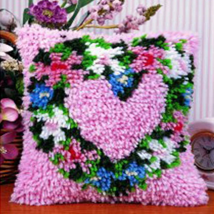 Καλούπι Κεντήματος Κουτιού 43 × 43 cm Latch Hook Cushion Craft Kit