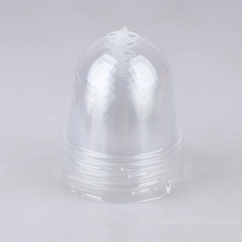 5-Piece Clear Propagation Pot Set with Vented Humidity Lids