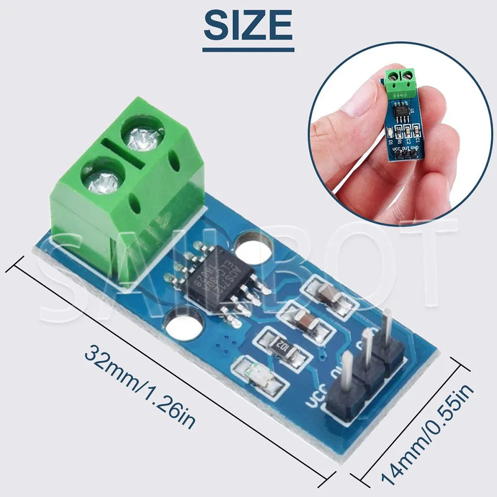 ACS712 Hall Current Sensor - Range and Pack Options