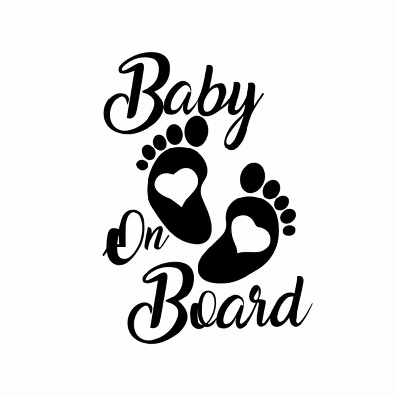 Baby en Kinderen on Board autodecal – Negen ontwerpen