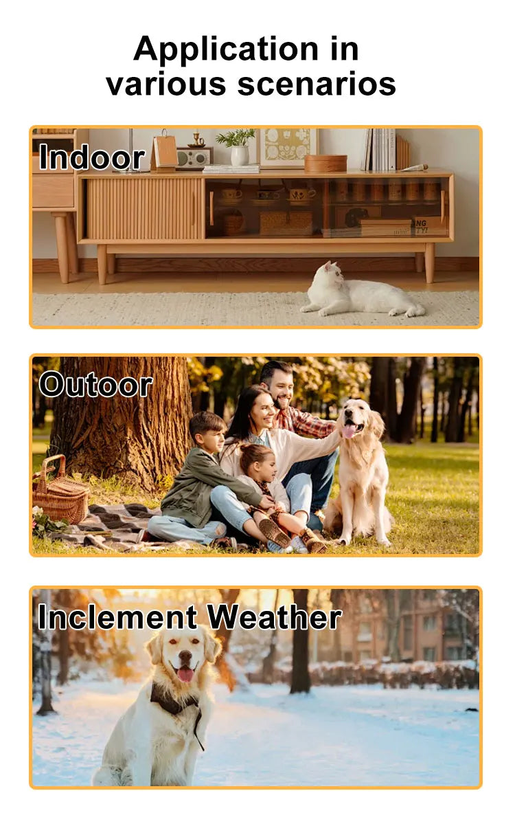 HD 1080P Pet Collar Camera with 170° Wide Angle Recording