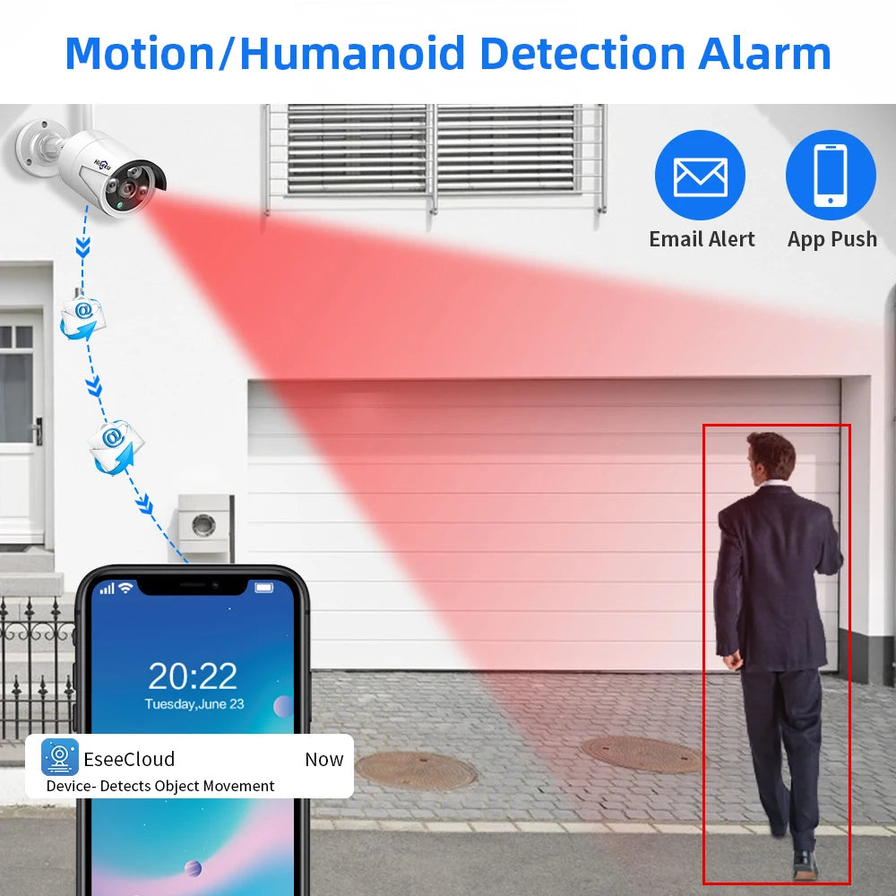 Wireless IP Security Camera 3MP Waterproof WiFi Bullet Camera