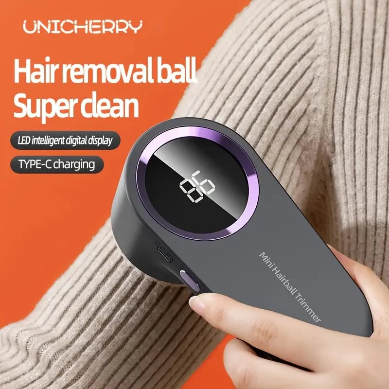 Rasoir anti-bouloches rechargeable USB avec affichage numérique