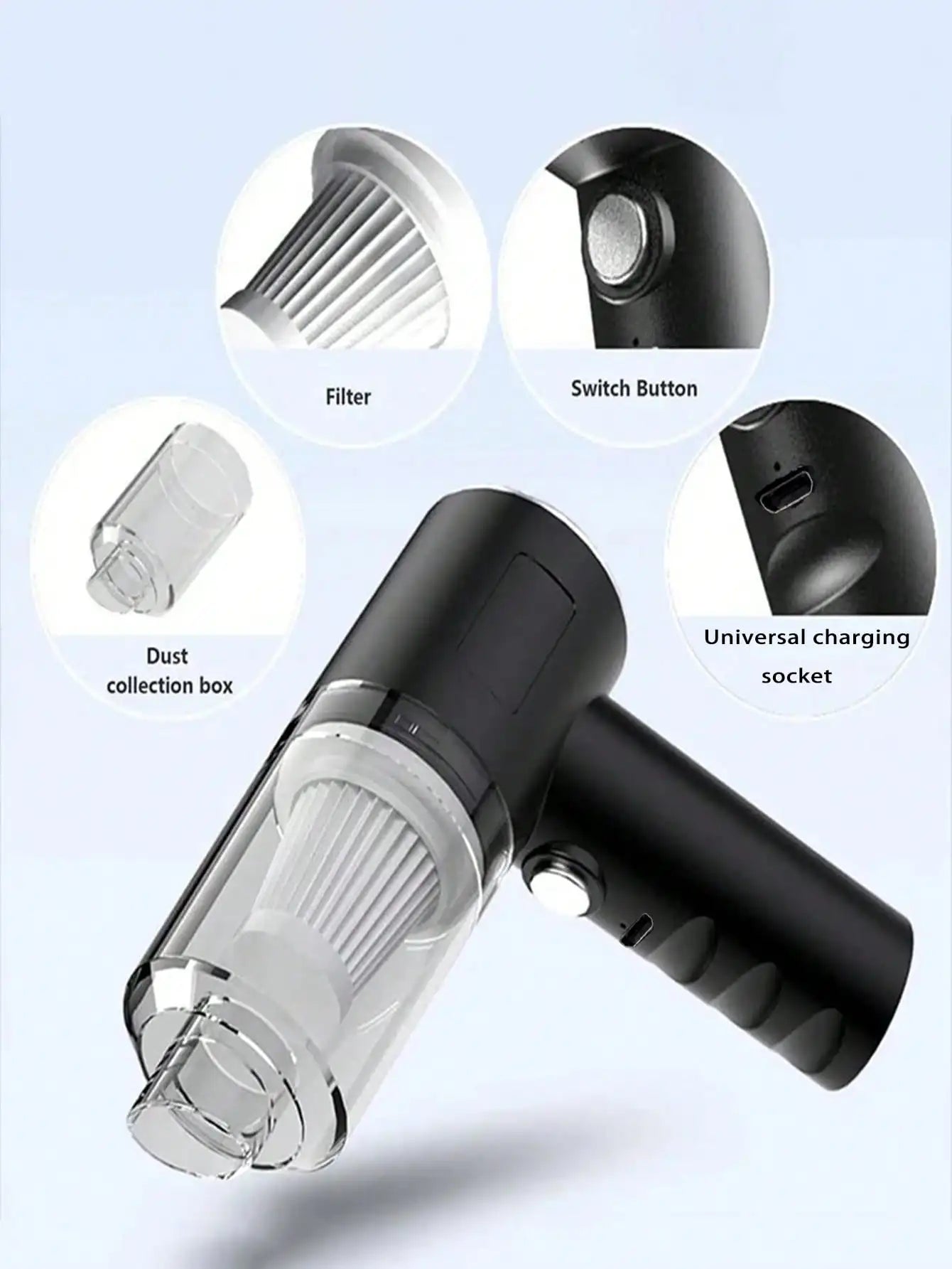 Cordless Handheld Vacuum Cleaner for Car, Home and Pet Hair