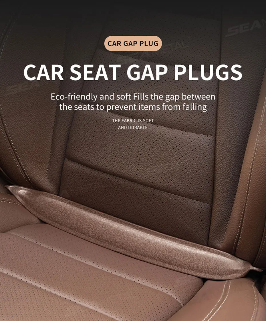 SEAMETAL Plug-In Car Seat Gap Filler Elastic Polyurethane Seat Crevice Filling Strip Universal Seat Blocker Prevent Dropping