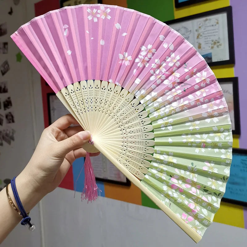 Folding Bamboo Hand Fan in Chinese Style