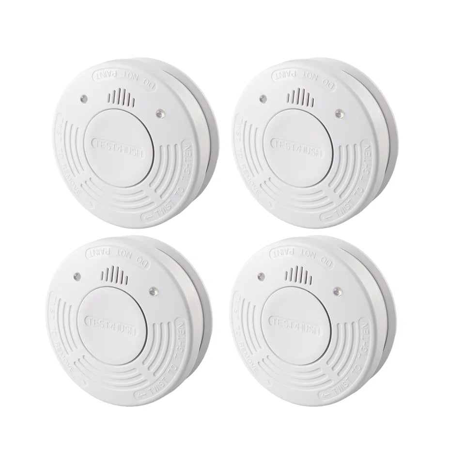 Smoke Detector 10 Year Smoke Sensor Independent Fire Alarm  CE EN14604 Certified With CR123A Battery LED Indicator Home Security 