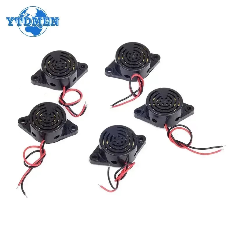 SFM-27 95 dB Continuous Beep Buzzer, 3 to 24 V, Pack of 5