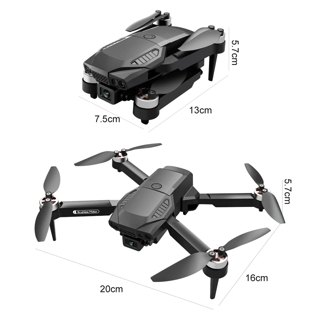 New F198 Drone Professional Dual Camera With 1080P WIFI FPV HD Aerial Photography Wide Angle Brushless RC Foldable Quadcopter 