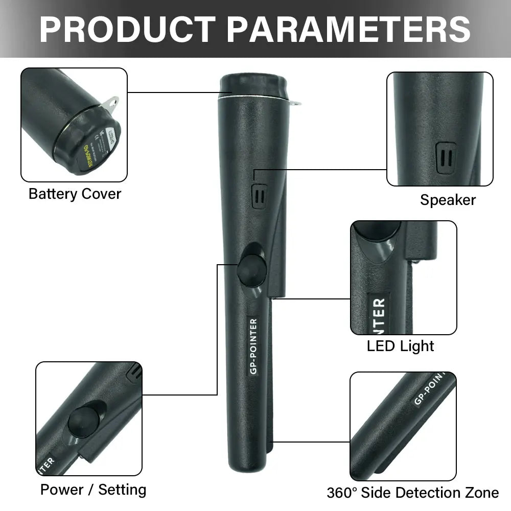 Metal Detector Pinpointer - Bag and Colour Options