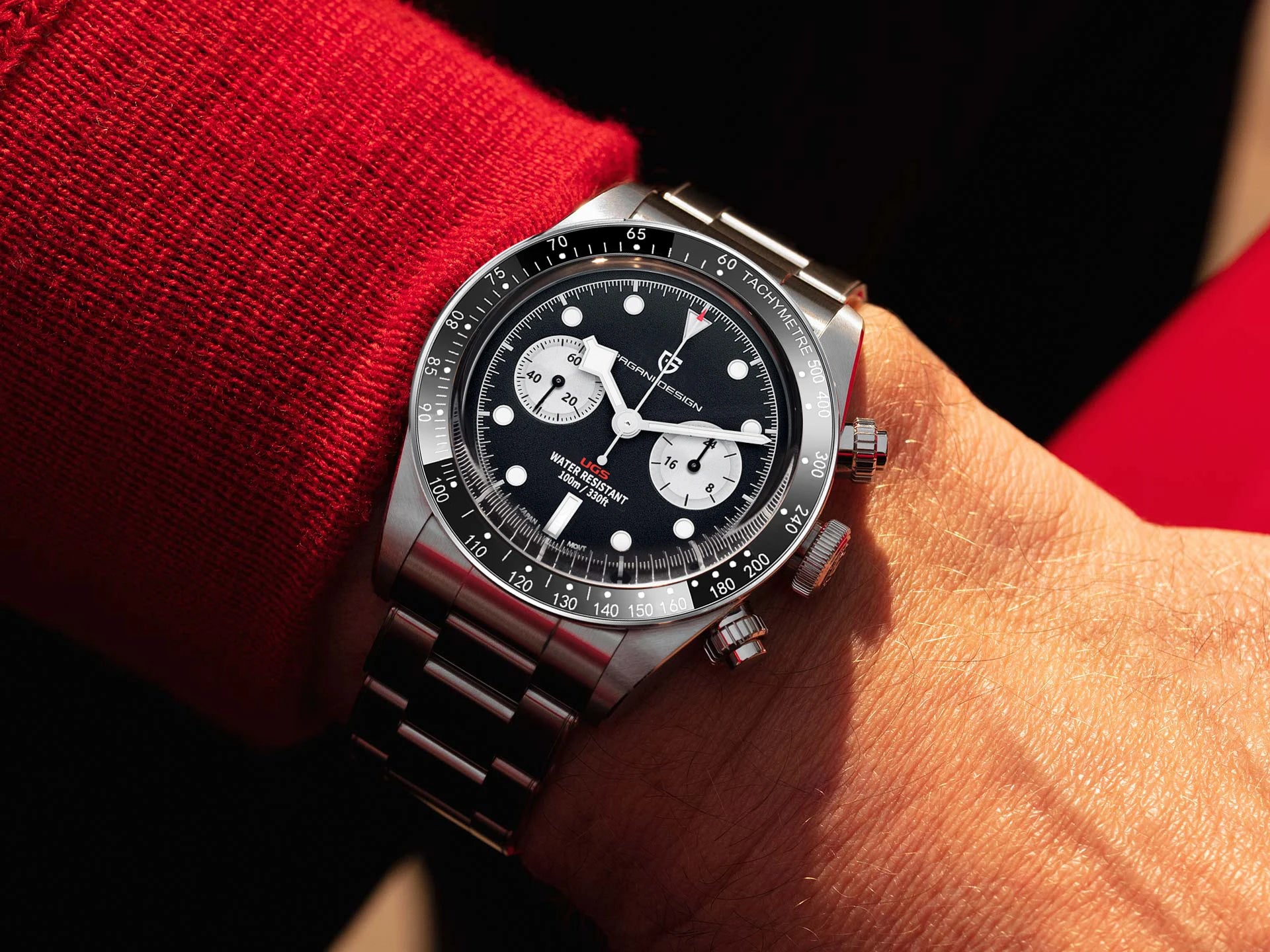 PAGANI DESIGN BB Panda Chronograph herreur 100M vandtæt