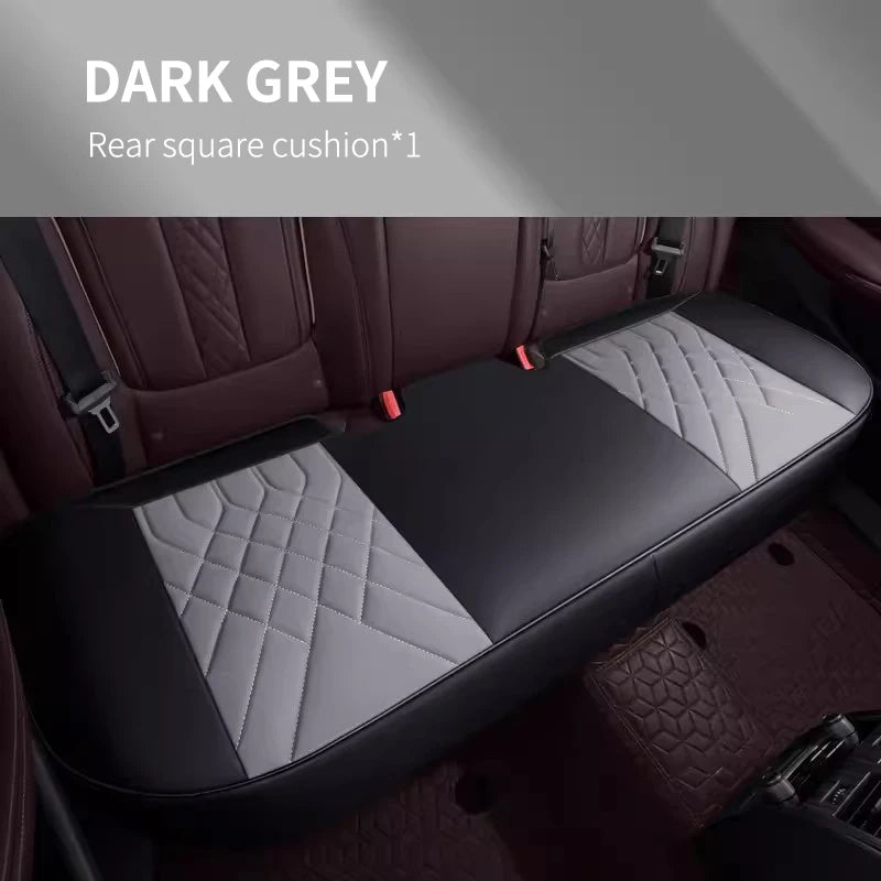 SEAMETAL Luxury Car Seat Cover Full-Wrapped Seat Cushion Wear-Resistant Anti Scratch Auto Seat Protector Universal for Sedan Suv