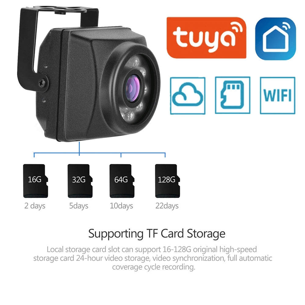 6MP Mini IR Security Camera for Indoor & Outdoor Use