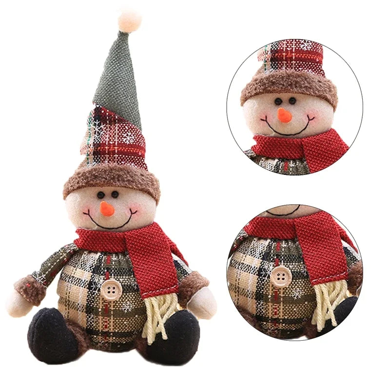 Christmas Santa Doll Merry Christmas Decorations For Home 2024 Table Xmas Ornaments Navidad Natal Noel New Year Decor 2025 Gifts 
