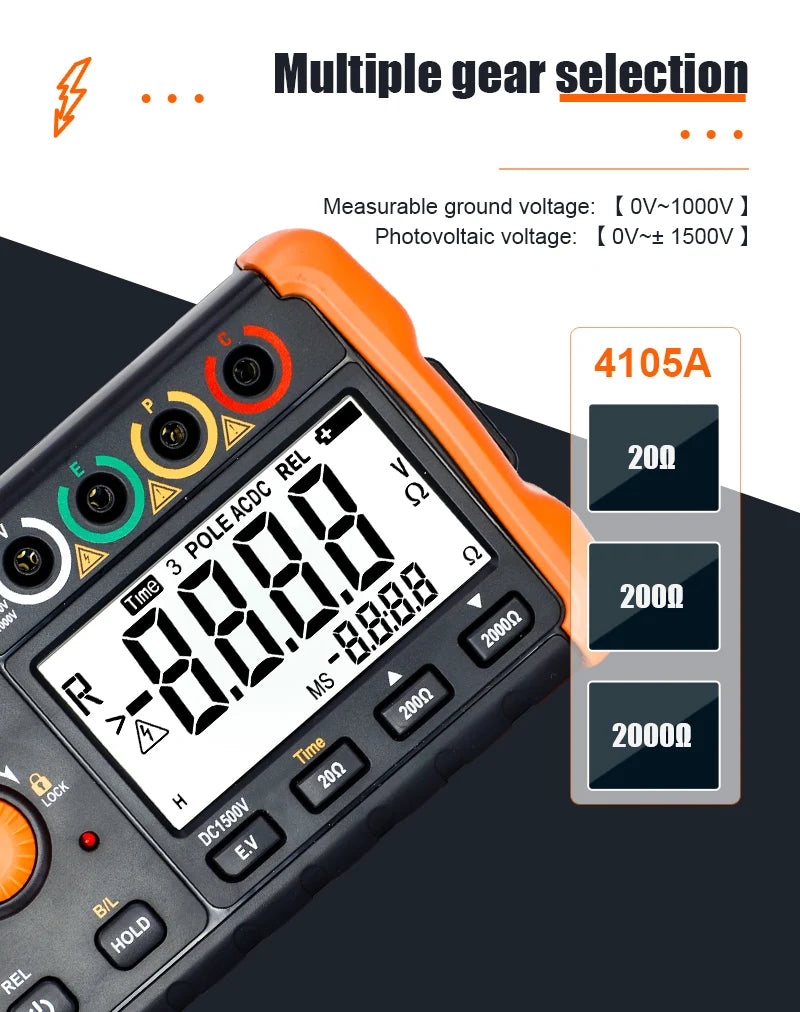 4105A Digitale Aardweerstand Tester