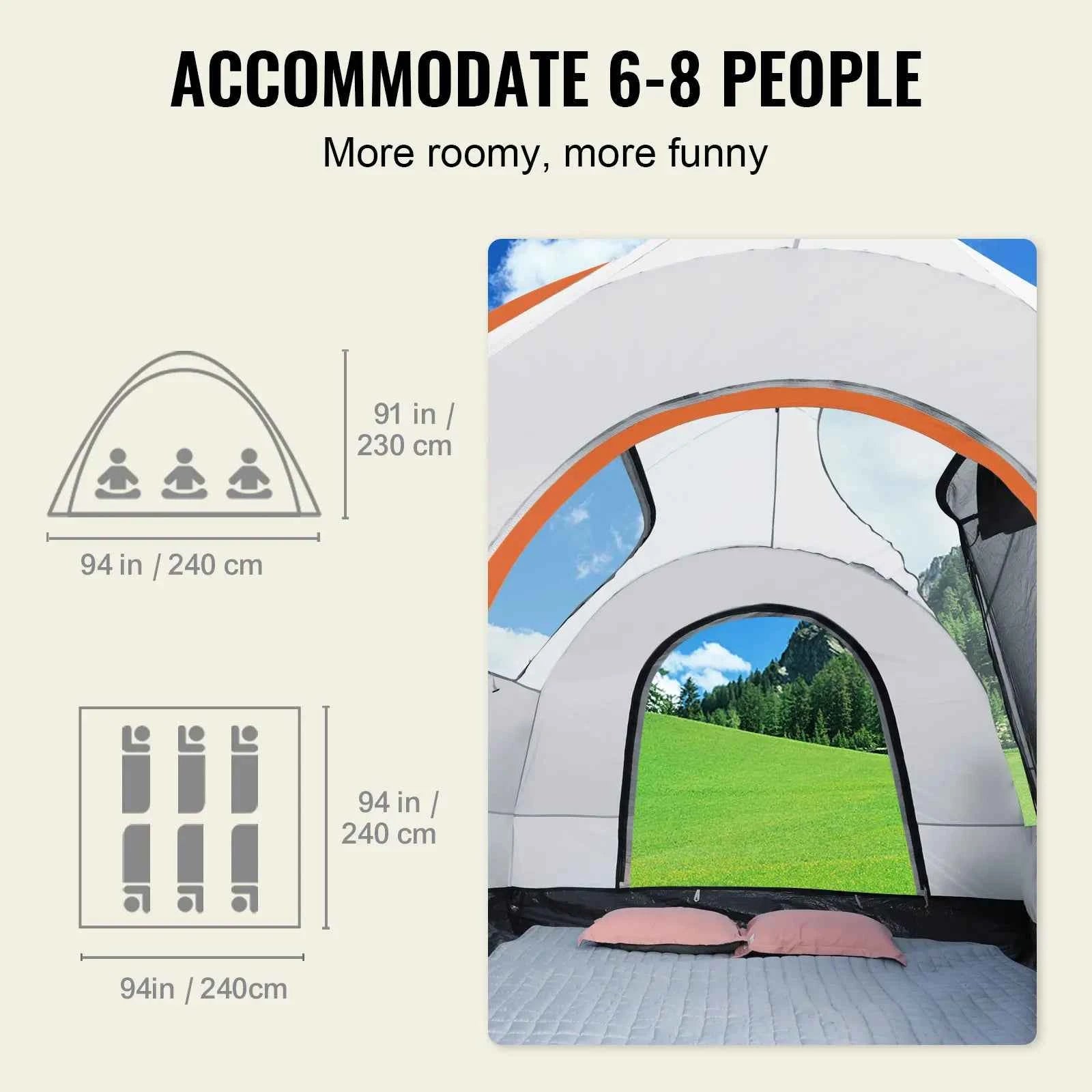 SUV Camping Tent Attachment for Rear Hatch