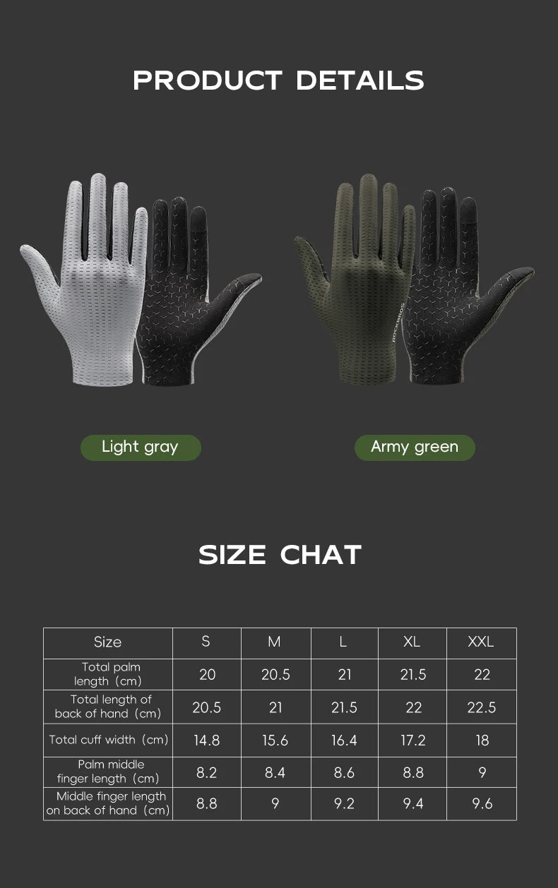 Breathable Touch Screen Cycling Gloves for Men and Women