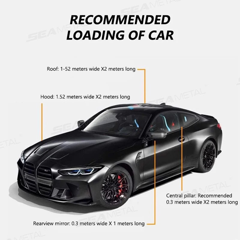 SEAMETAL Car Side Mirror Protective Film Anti-Scratch Car Decoration Sticker ‌Brilliant-Black‌ Non-Residue Vinyl Car Sticker