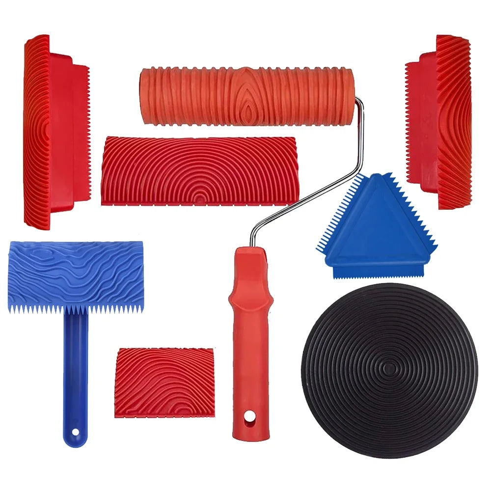 Gummi-Holzmaserung-Anstricht Tools