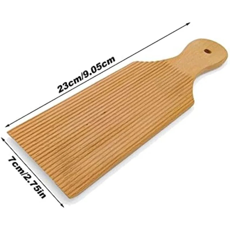 Tagliere di Pasta in Legno con Bastoncino Rollante