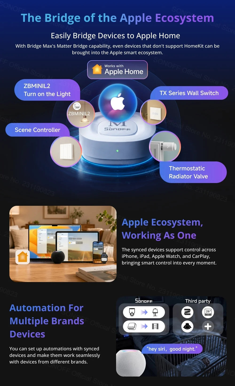Puente Zigbee y Matter para hogar inteligente Gateway