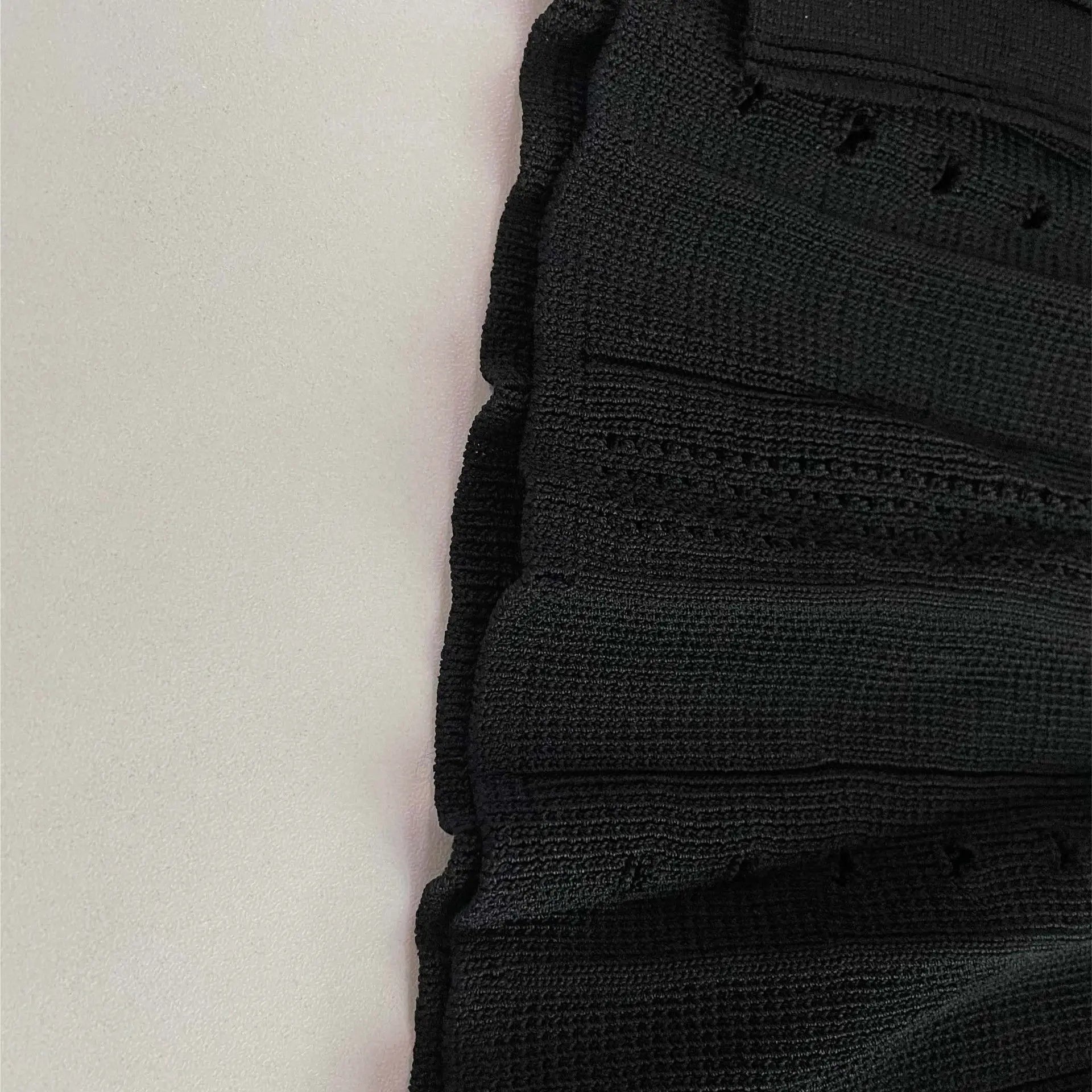 Summer Spring New French Elegant Fragrance High-end Slimming Knitted Mermaid Dress Hollow Slimming Fish Tail Knit Dress 