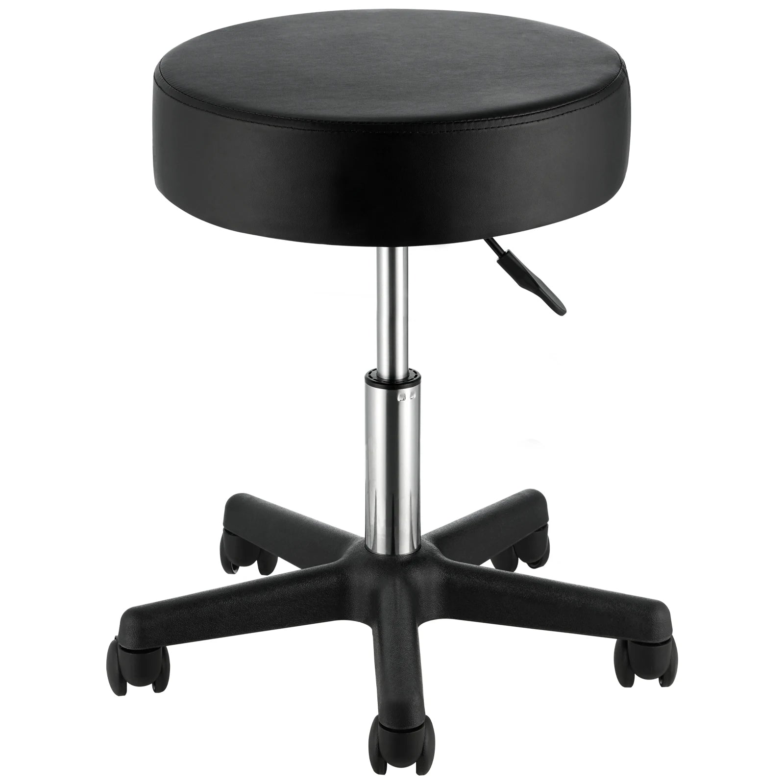 Adjustable Rolling Stool with Wheels 360° Swivel Salon Chair