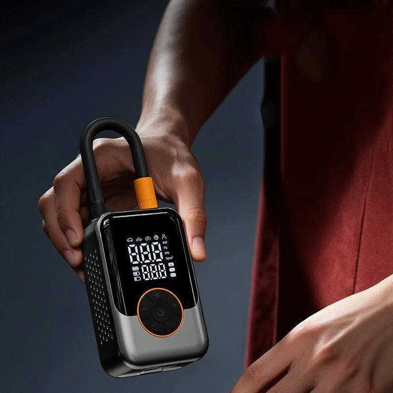 Portable Air Pump Wireless Car Tire Inflator Electric Air Compressor LCD Display Air Injector for Bike Car Motorcycle Tyre Ball