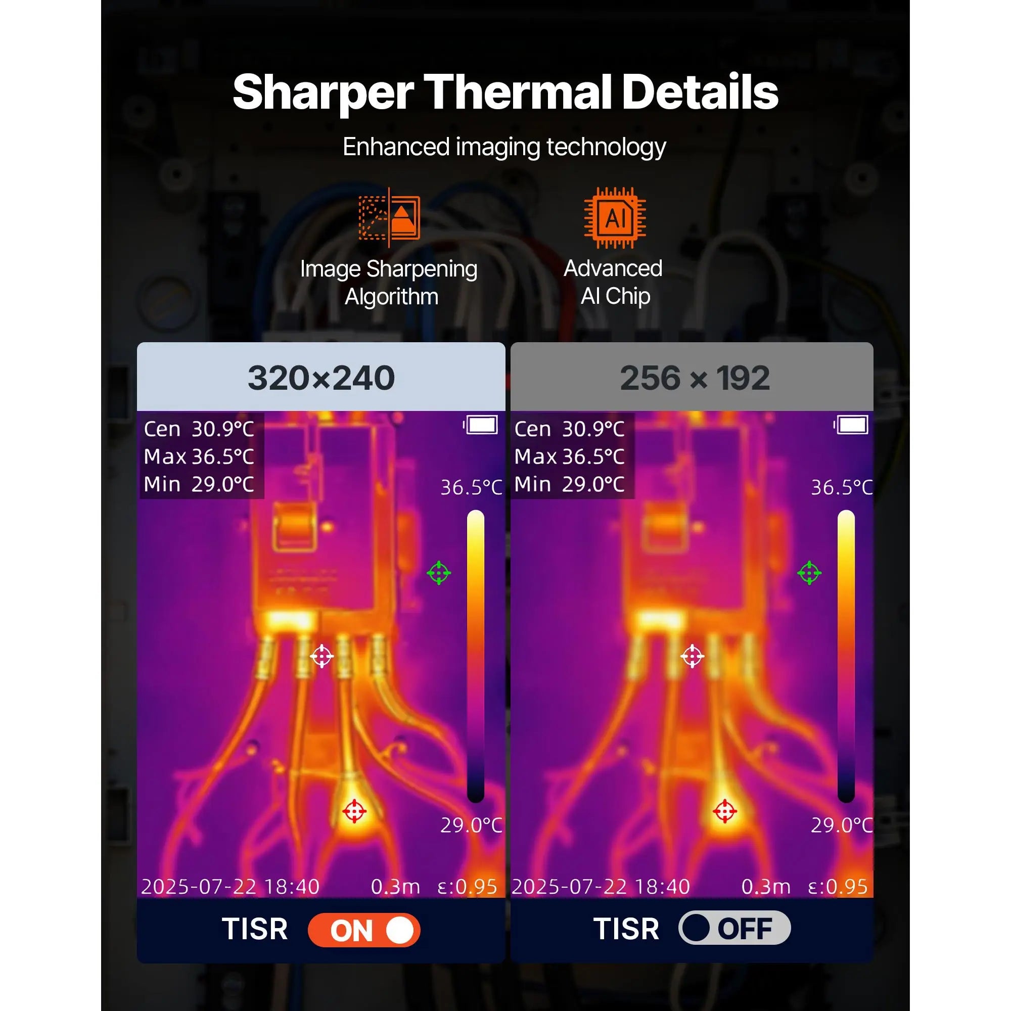 Handheld Thermal Camera 320x240 Enhanced Imaging with 25Hz Refresh
