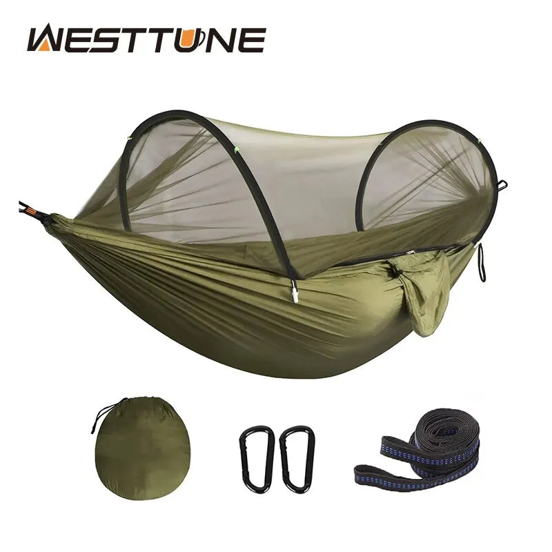 3-in-1 Camping Hammock with Mosquito Mesh and Quick Opening