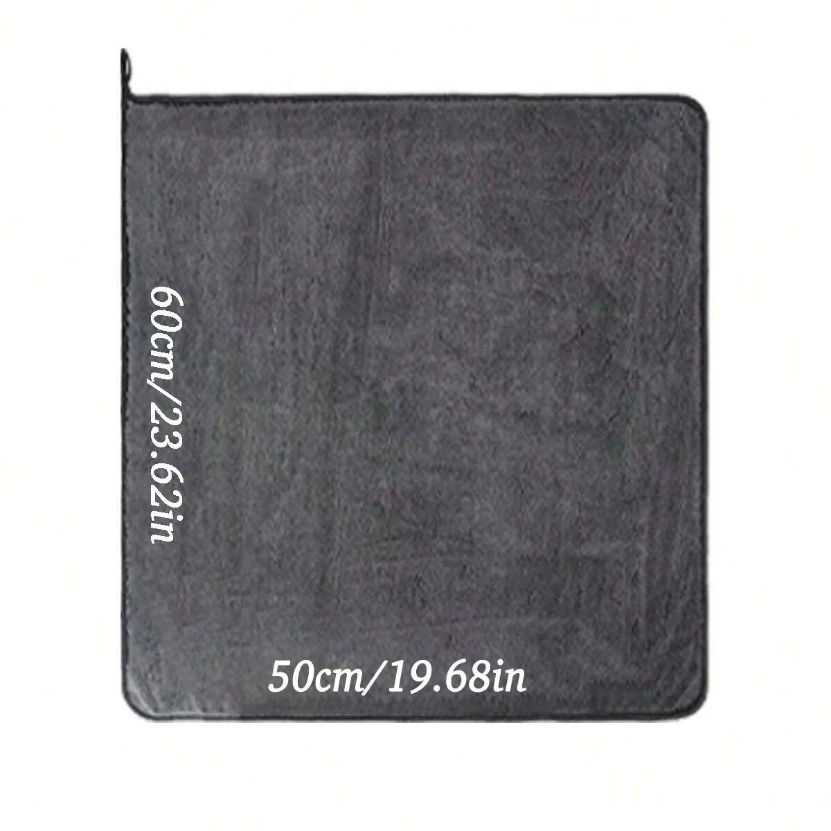 Toalla de microfibra gris oscura para coche, toalla de lavado de coche extra grande y absorbente, paño de limpieza de alta eficiencia