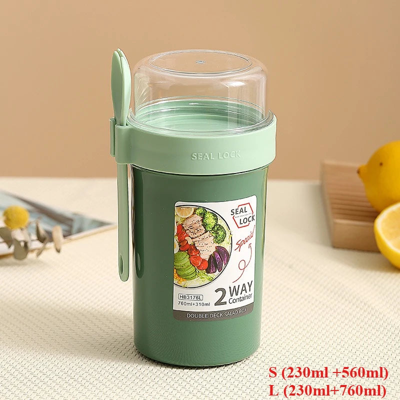 Two-Part Salad and Breakfast Cup, S/L Options