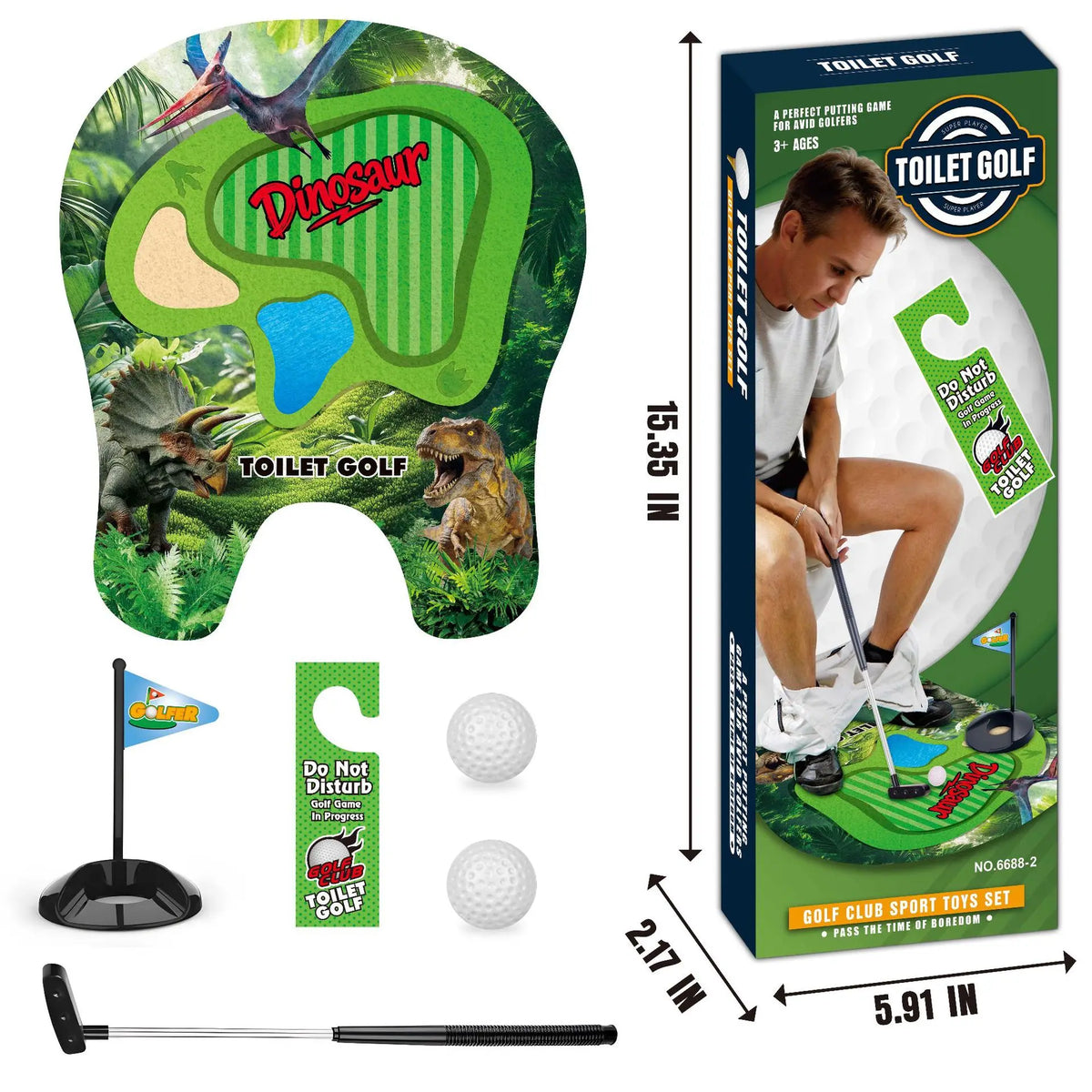 Toiletten-Golf-Simulator-Spielset