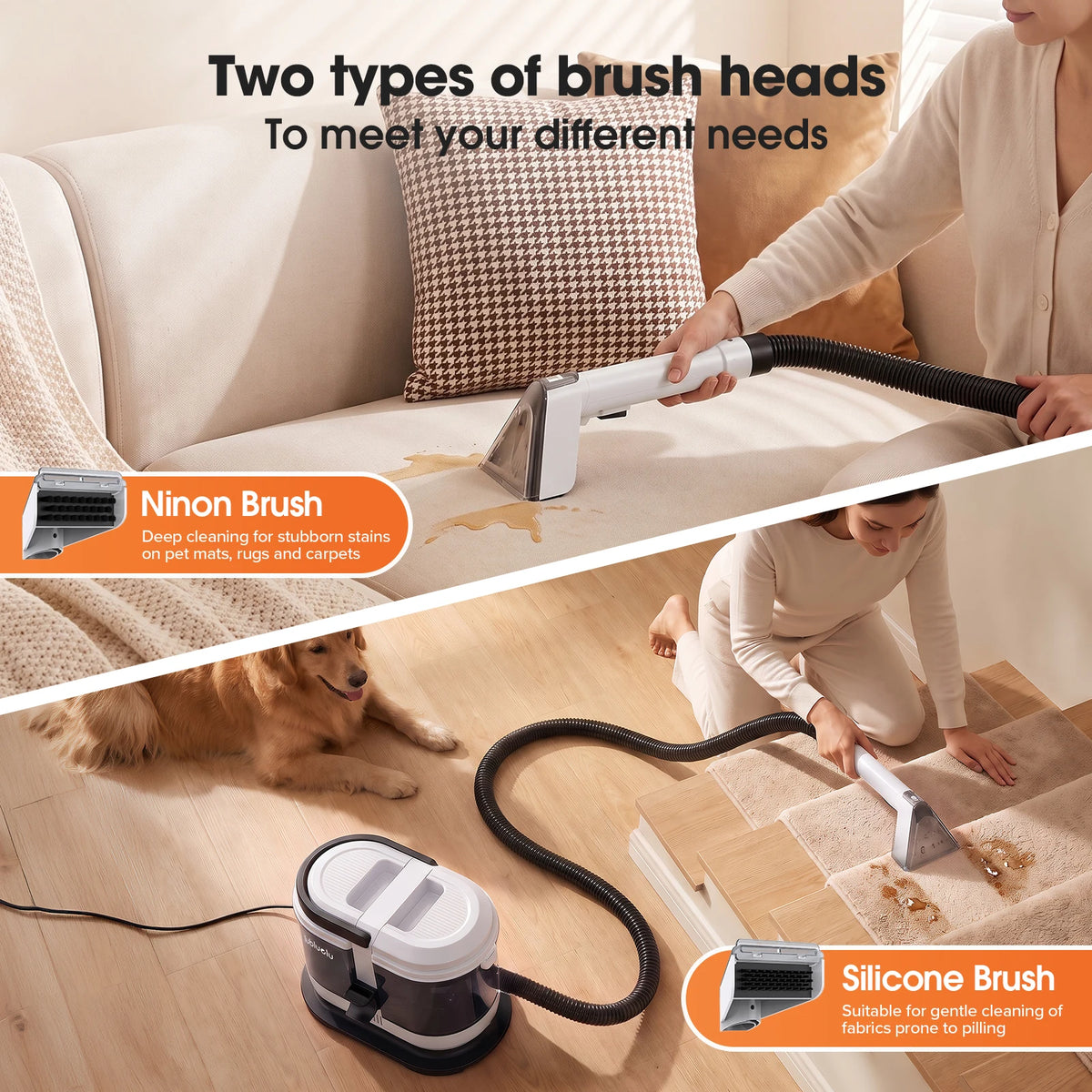 Portable Carpet and Upholstery Spot Cleaner Vacuum 16kPa