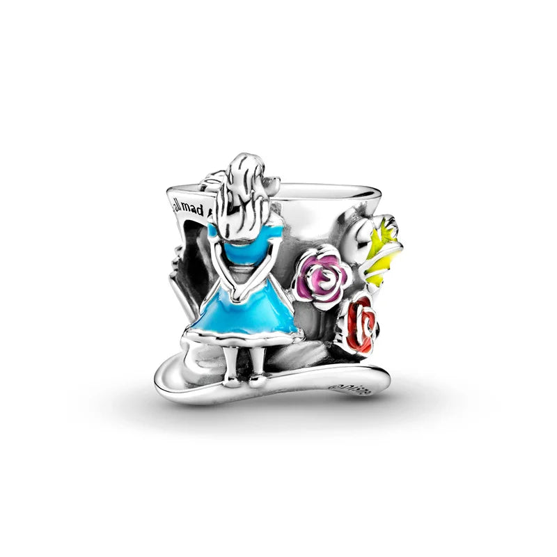 Disney Charms 925 Originales Winnie the Pooh Beads Fits Bracelet Necklace Women Charm Silver 925 Pendant Bead Luxury DIY Jewelry 